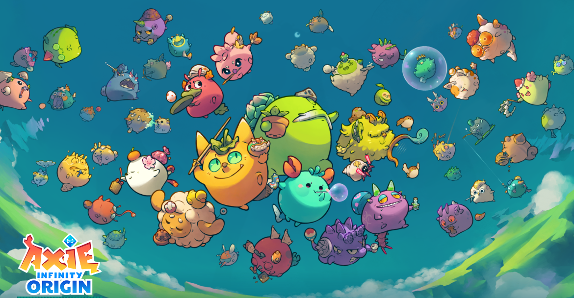 Axie Infinity: Origins promotional image accompanying the official game overview